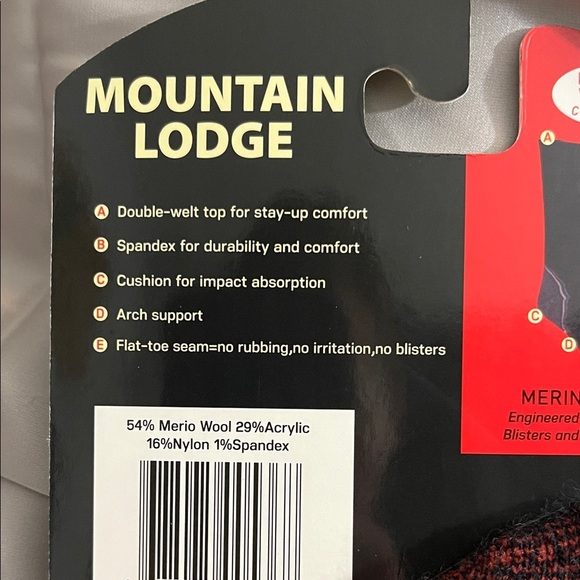 Merino Wool Mountain Lodge Performance Socks - Picture 6 of 7